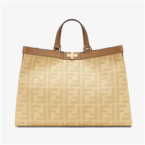 peekaboo x tote fendi|fendi peekaboo price euro.